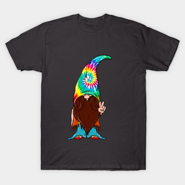 Cute Retro Hippie Gnome T-Shirt by She Gets Creative